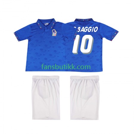 Fotballdrakt Italia Roberto Baggio 10 Barn Retro Hjemmetrøye 1994 Kortermet